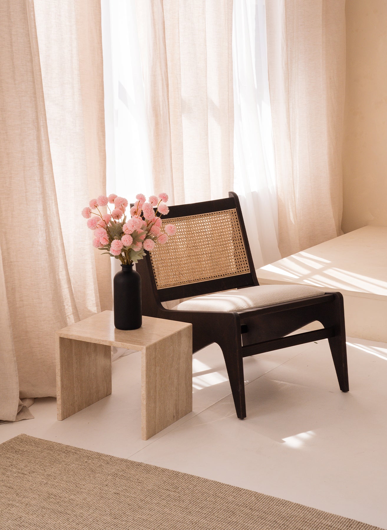 Zijden Kiku Bloemen - Roze