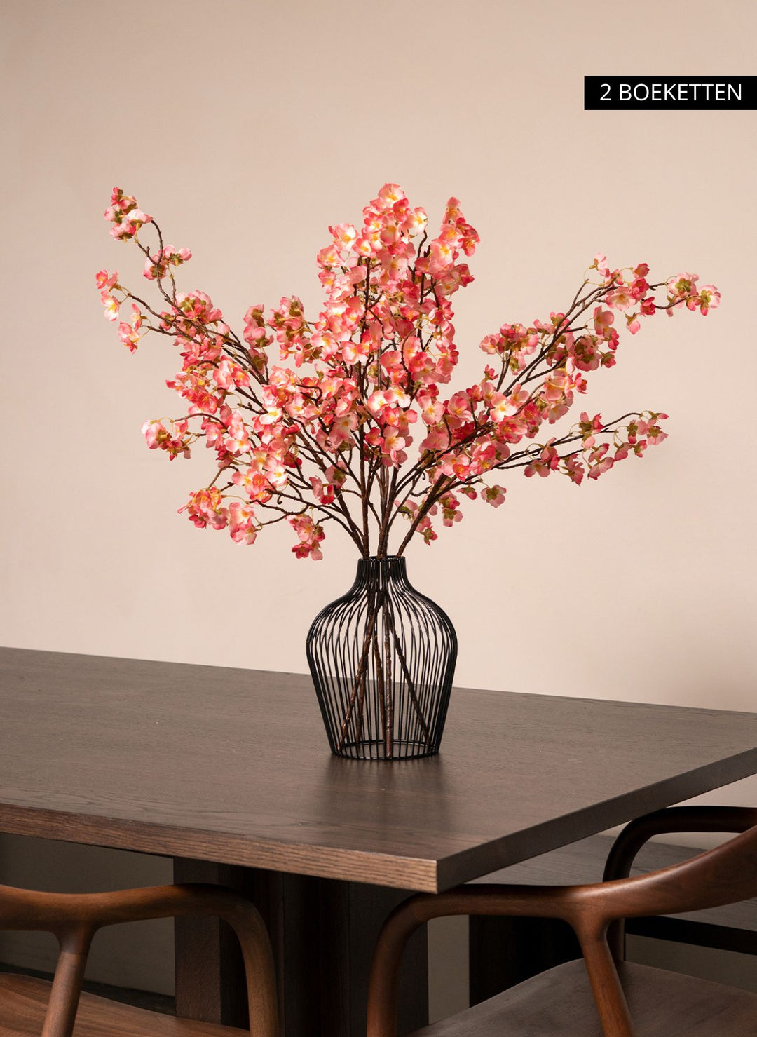 Zijden Bloesem - Fuchsia roze (3 stengels)