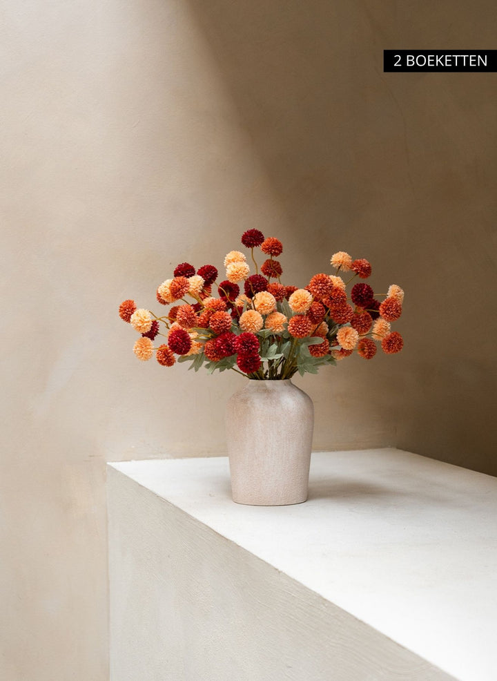 Zijden Kiku Bloemen - Mix (10 stengels/ 50 bloemhoofdjes)