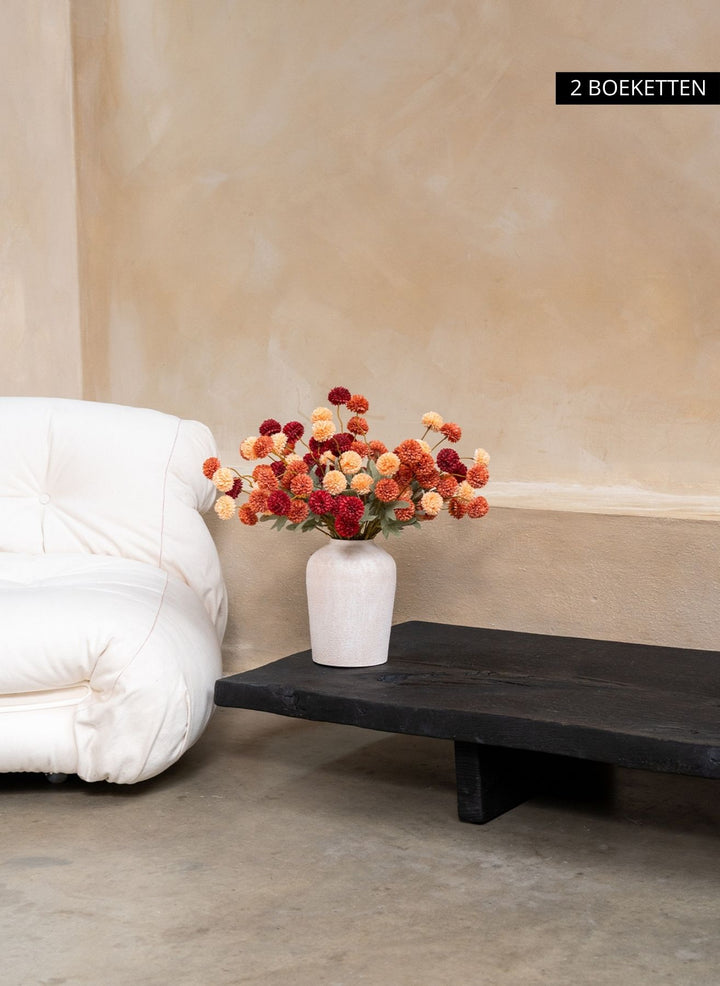 Zijden Kiku Bloemen - Mix (10 stengels/ 50 bloemhoofdjes)