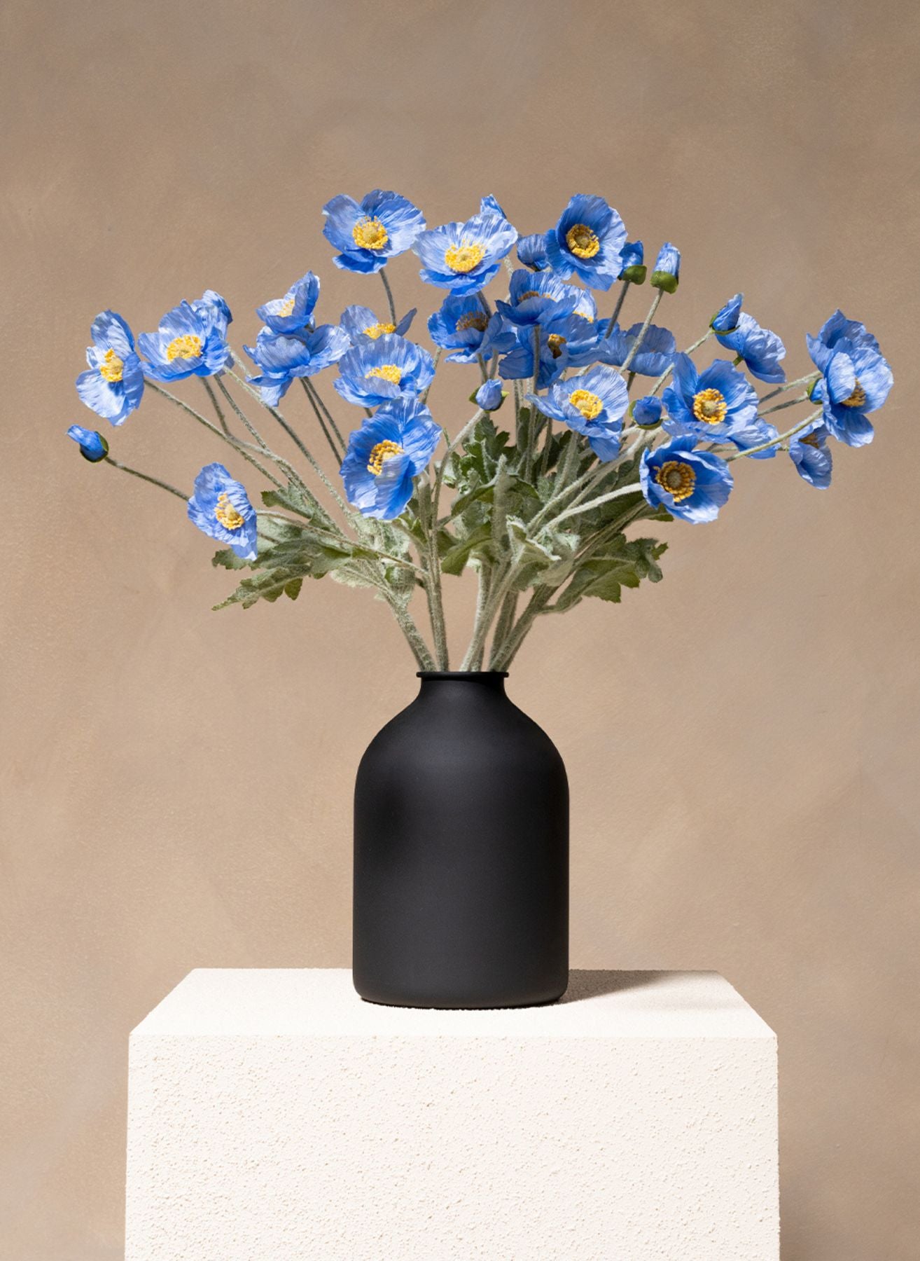 Zijden Klaprozen - Blauw