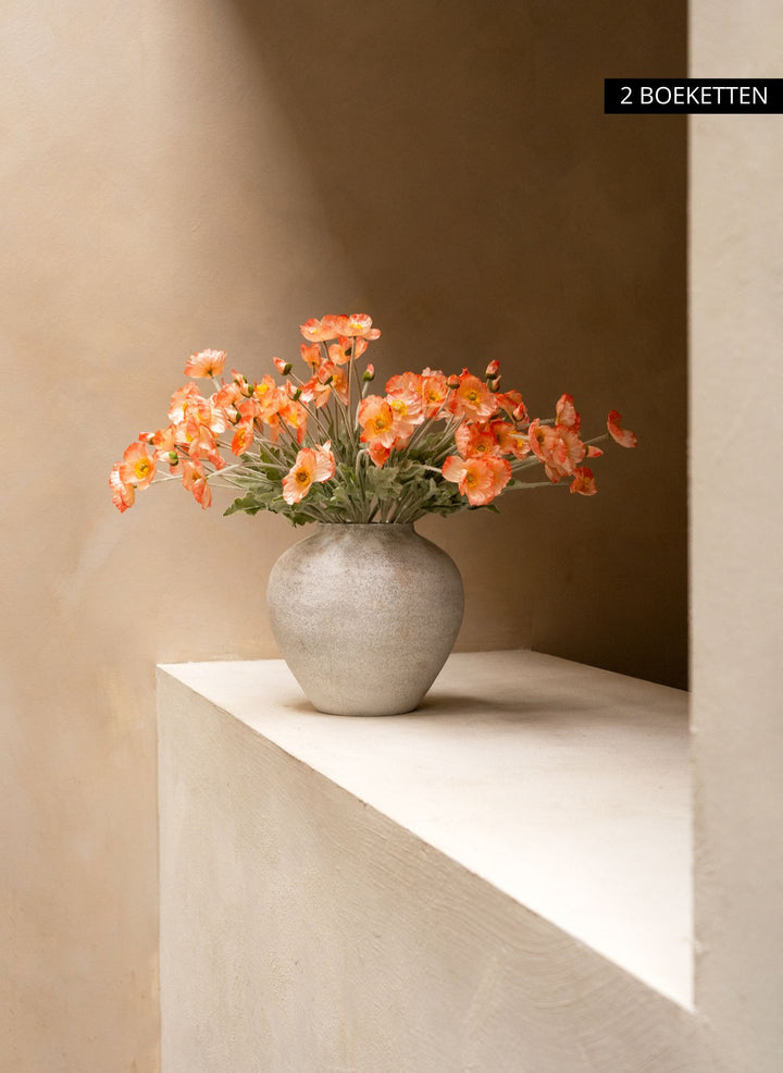 Zijden Klaprozen - Oudroze (10 stengels)