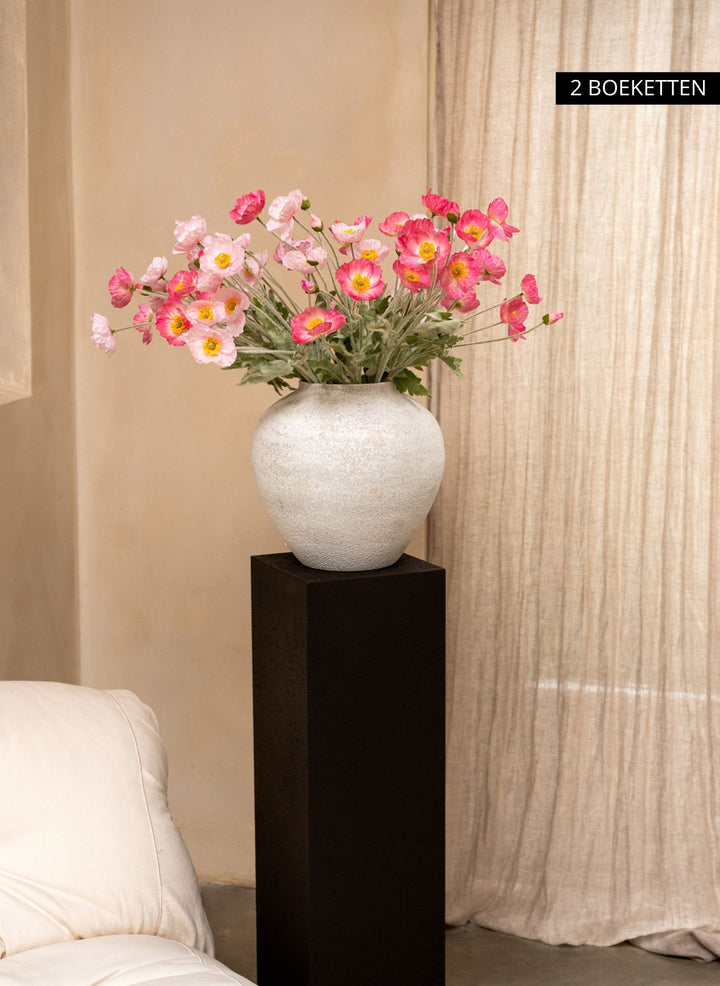 Zijden Klaprozen - Roze Mix (10 stengels)