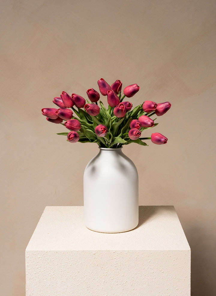 Kunst Tulpen Boeket - Paars (25 stengels)