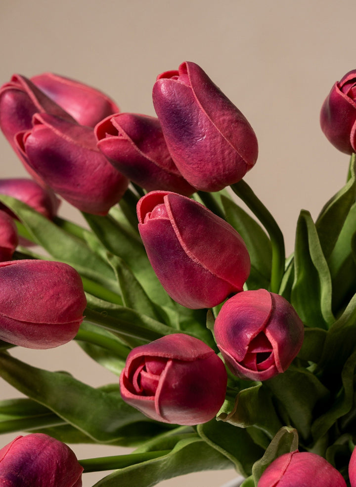 Kunst Tulpen Boeket - Paars (25 stengels)