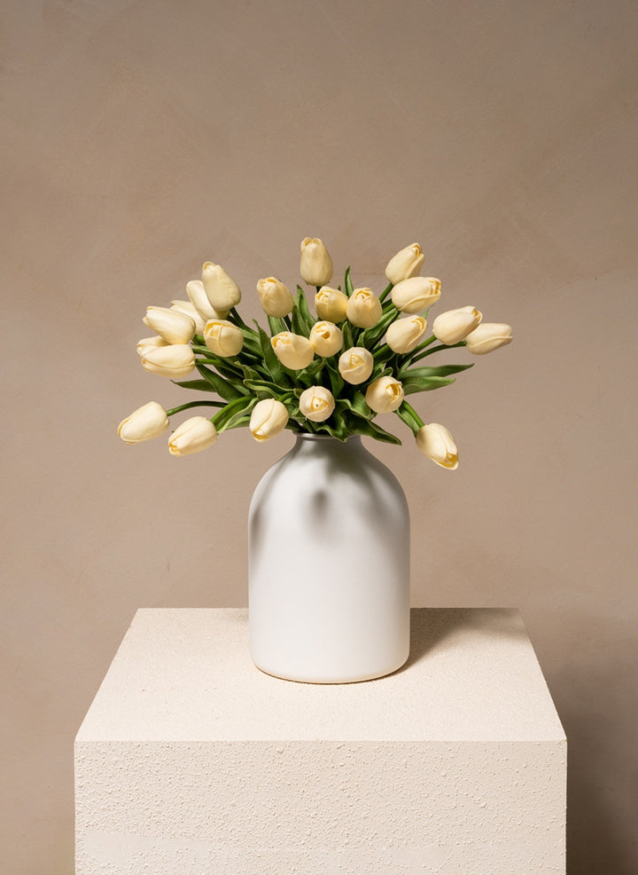 Kunst Tulpen Boeket - Ivoor (25 stengels)